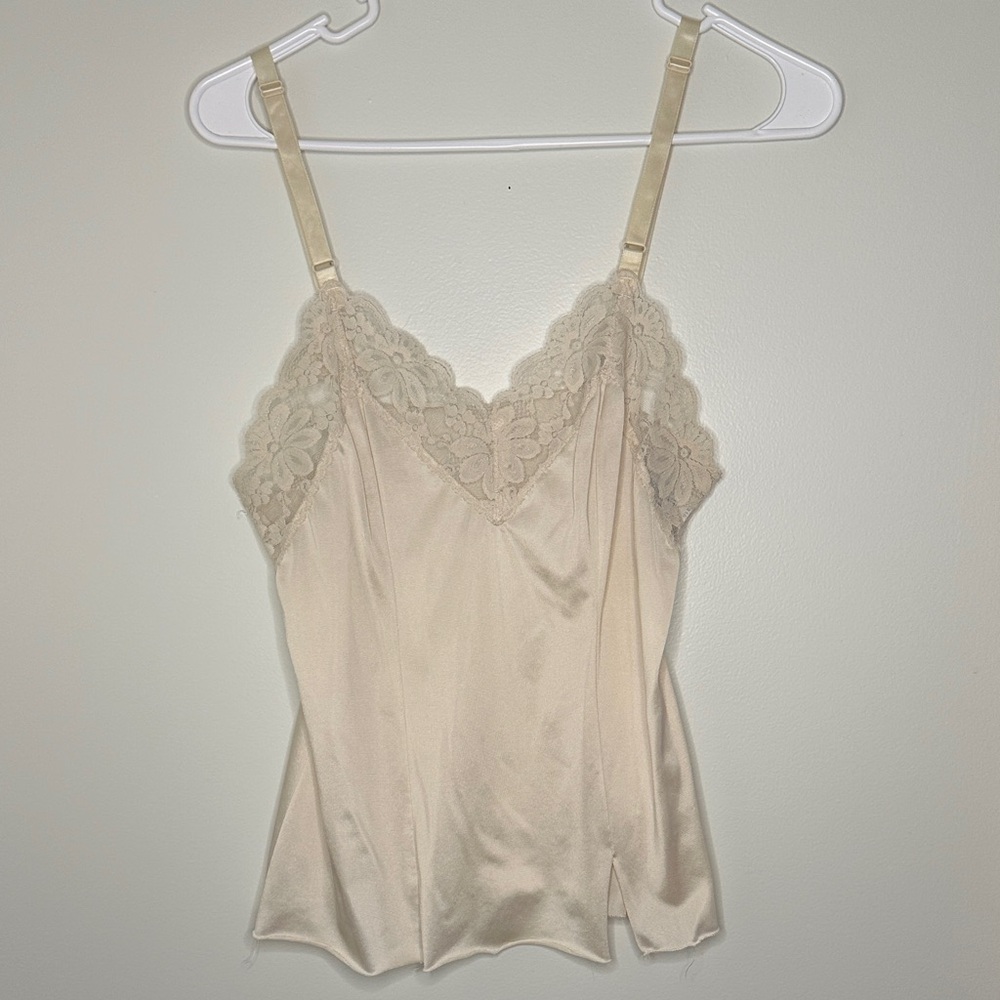 Cream Lace Trim Camisole